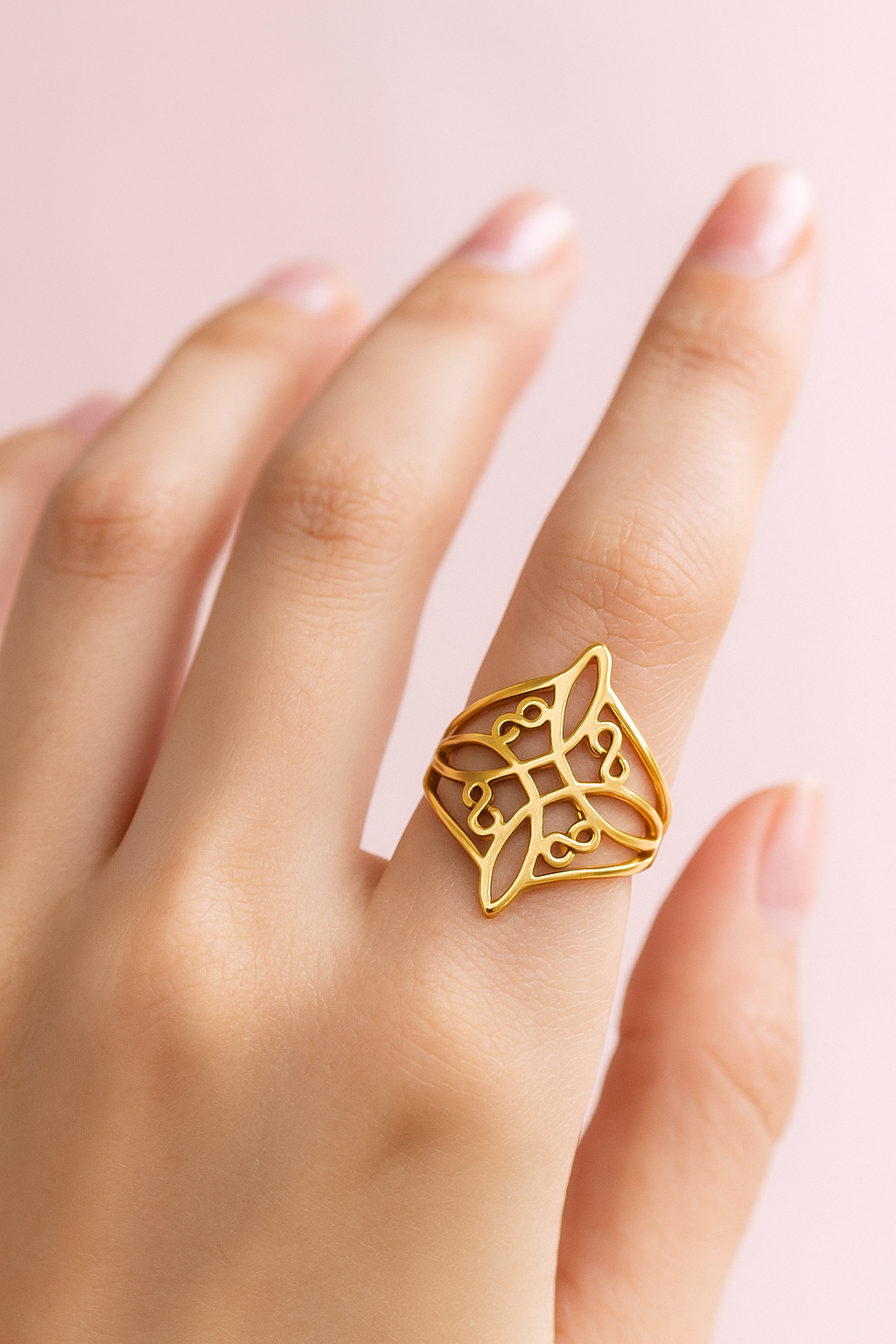 The Celtic Cross Shield Ring