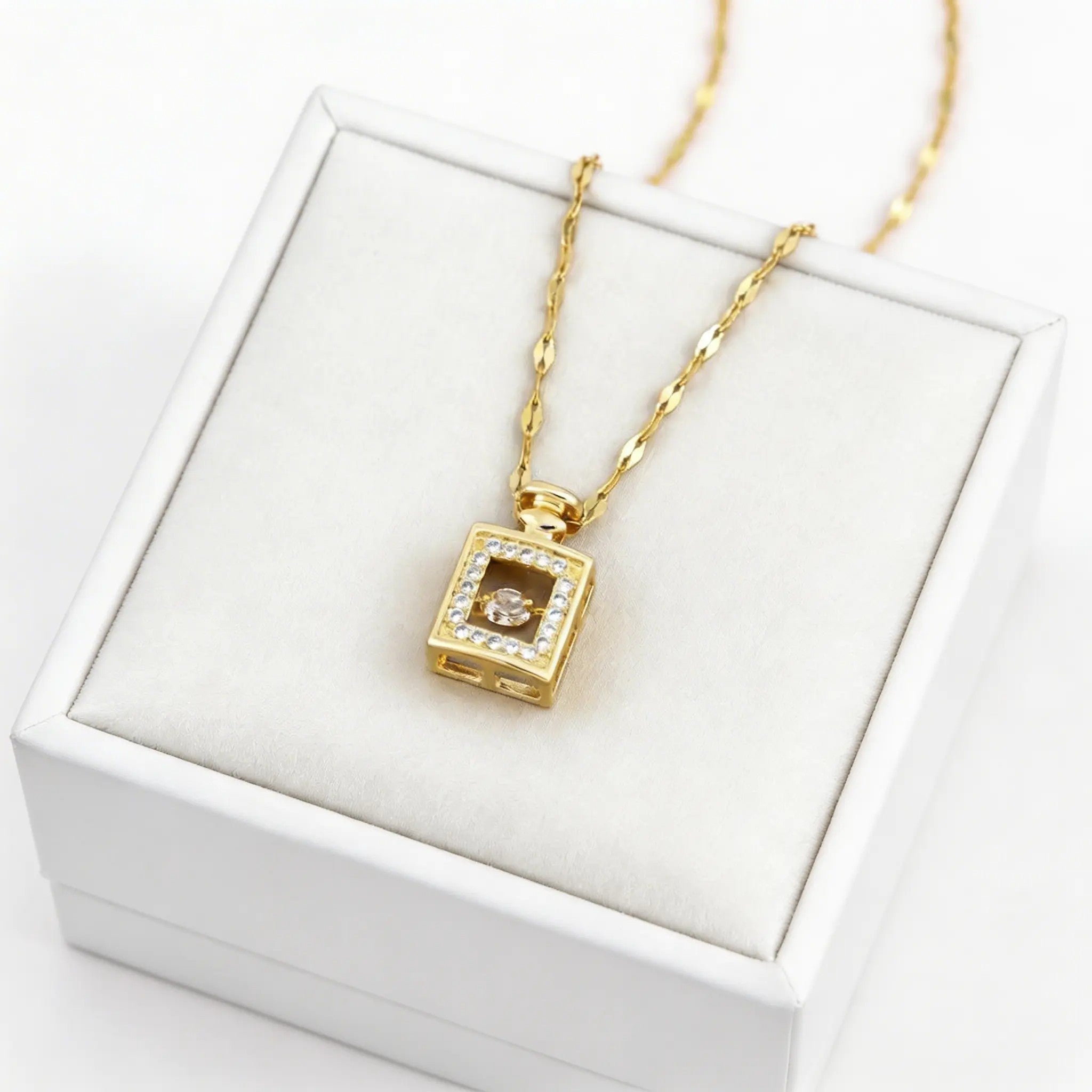The Perfume Bottle Pendant Necklace