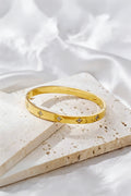 The Crystal Clover Bangle Bracelet