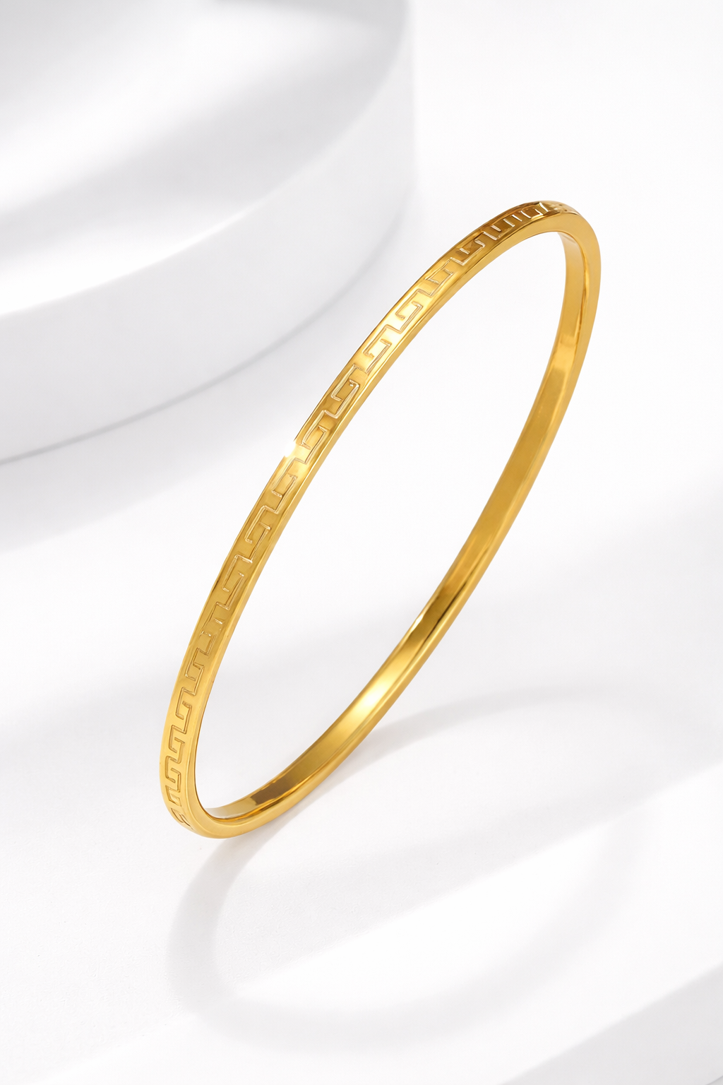 The Greek Key Bangle Bracelet