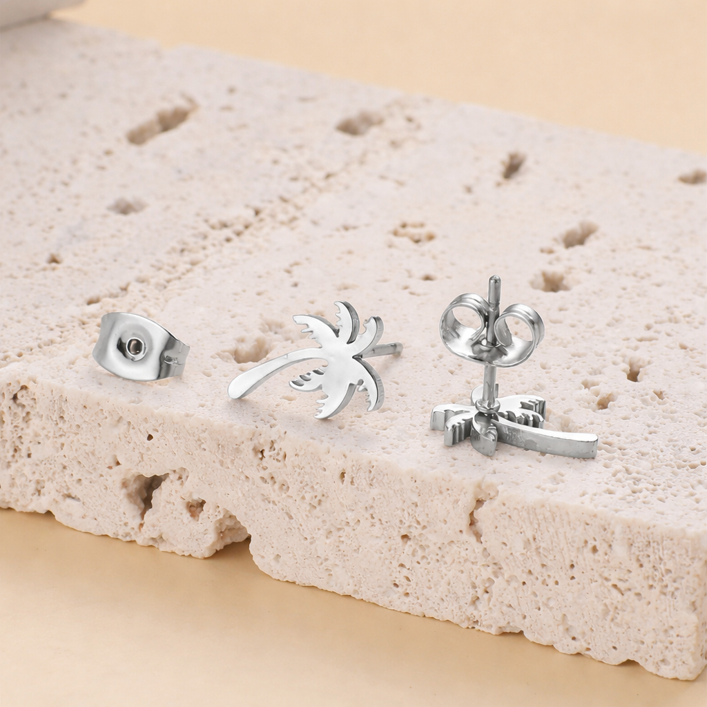 The Palm Tree Stud Earrings