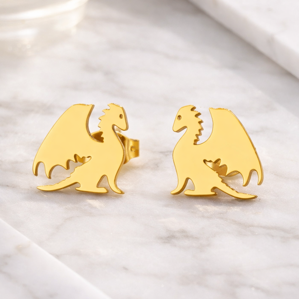 The Dragon Stud Earrings