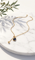 The Black Y Drop Necklace