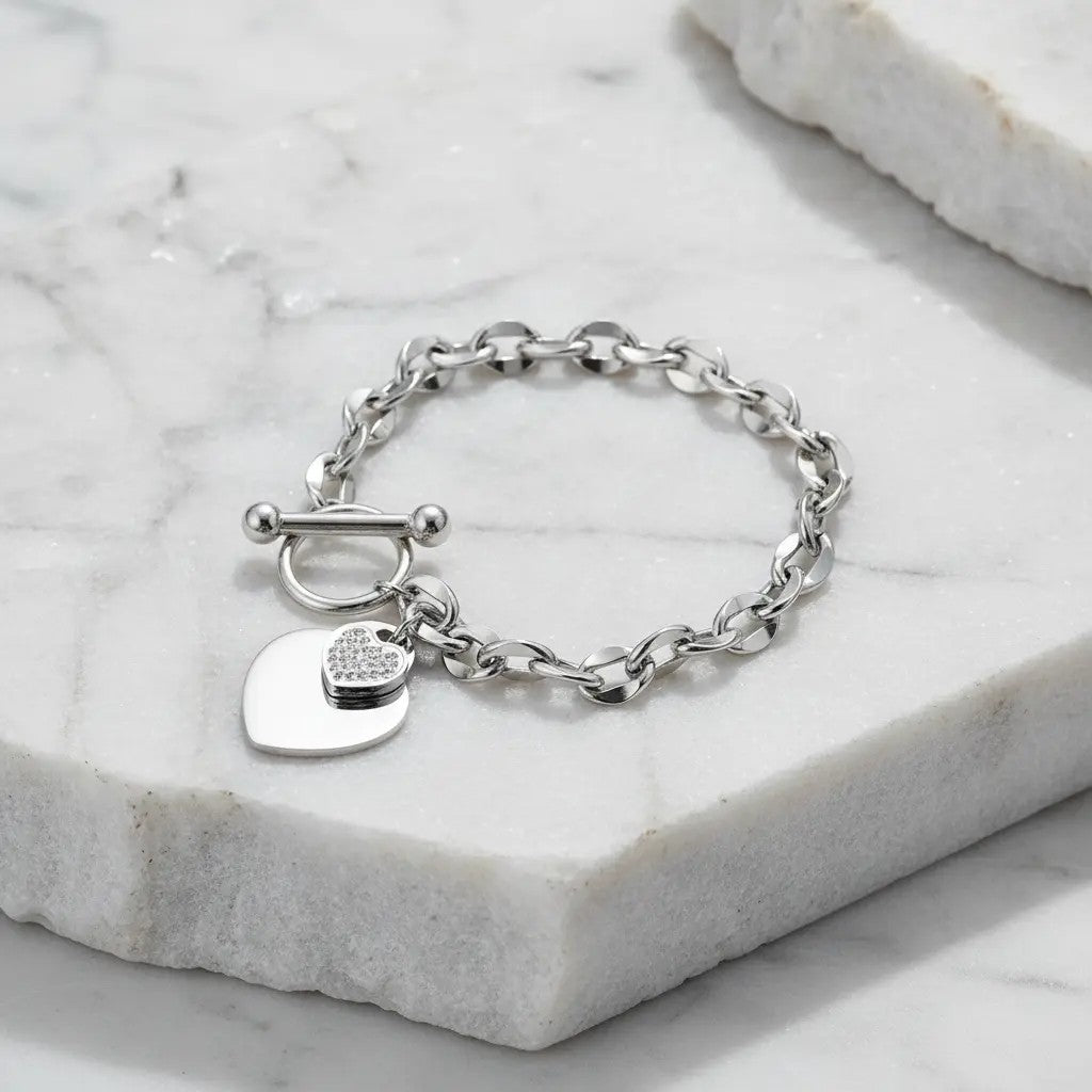 The Double Heart Bracelet