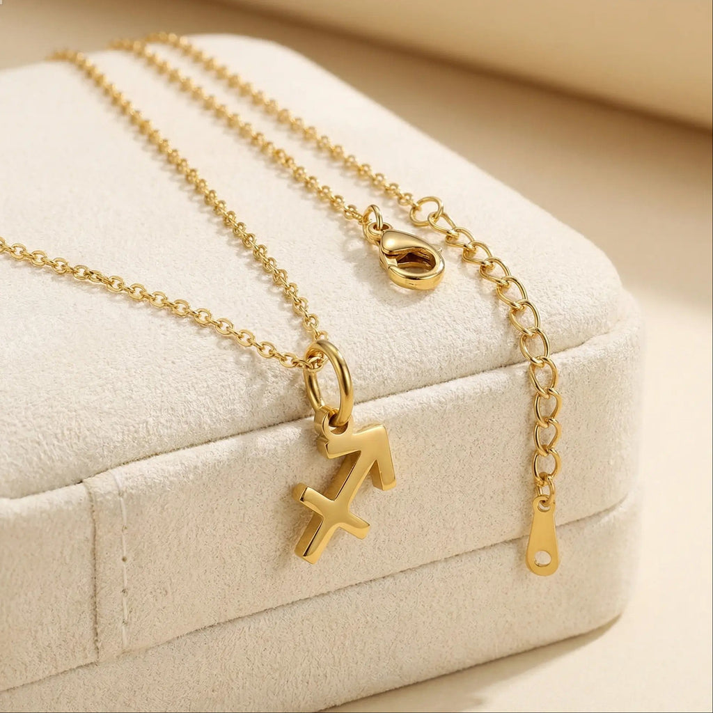 The Gold Zodiac Charm Necklace