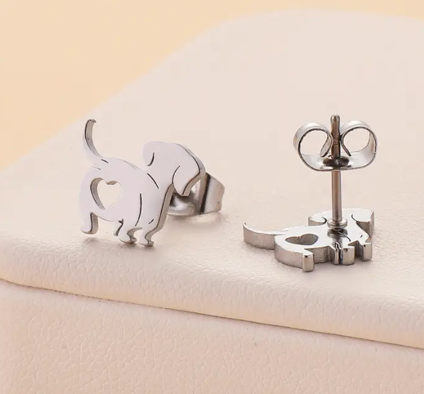 The Dachshund Sausage Dog Stud Earrings