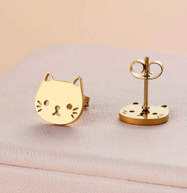The Cat Stud Earrings