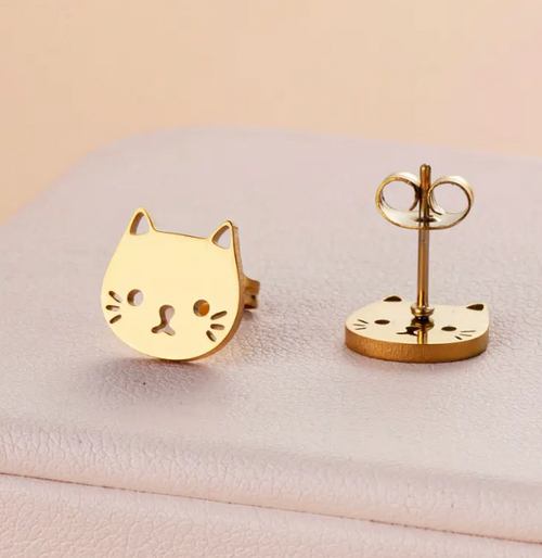 The Cat Stud Earrings