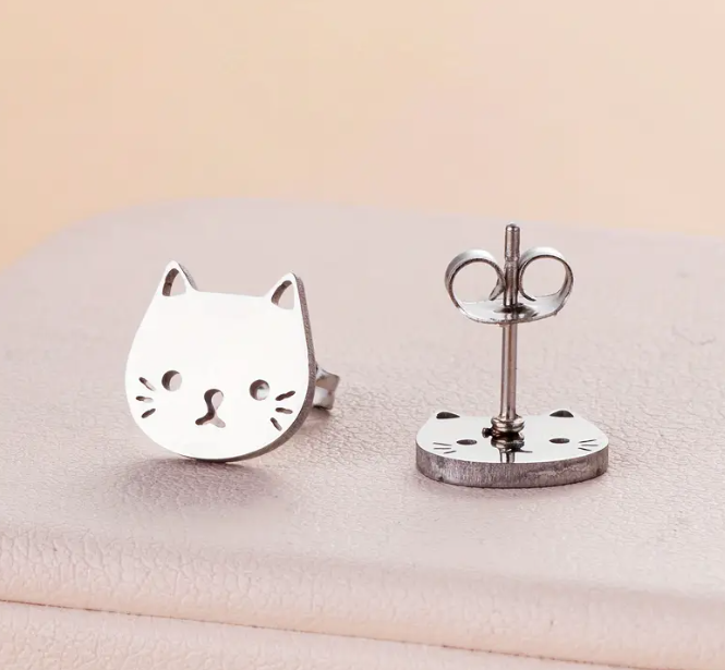 The Cat Stud Earrings