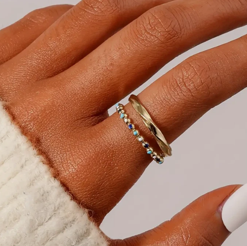 The Beaded Adjustable Ring
