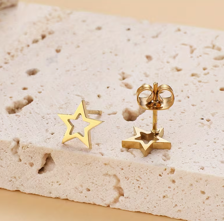 The Single Star Earring Studs
