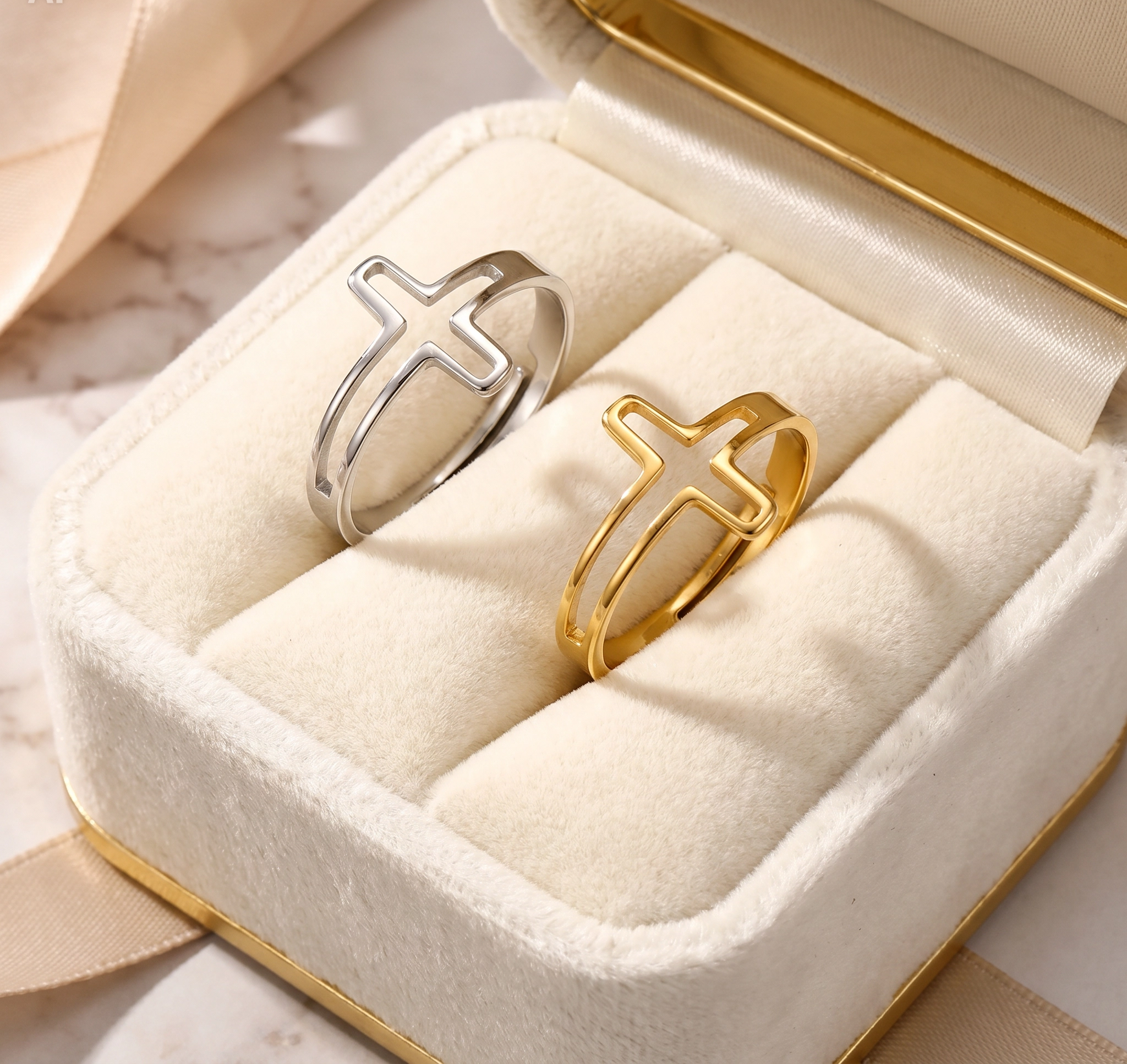 The Santorini Cross Ring