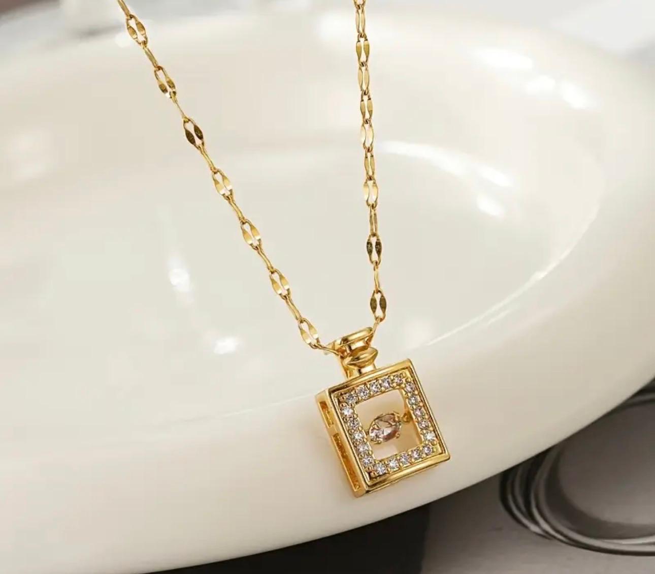 The Perfume Bottle Pendant Necklace