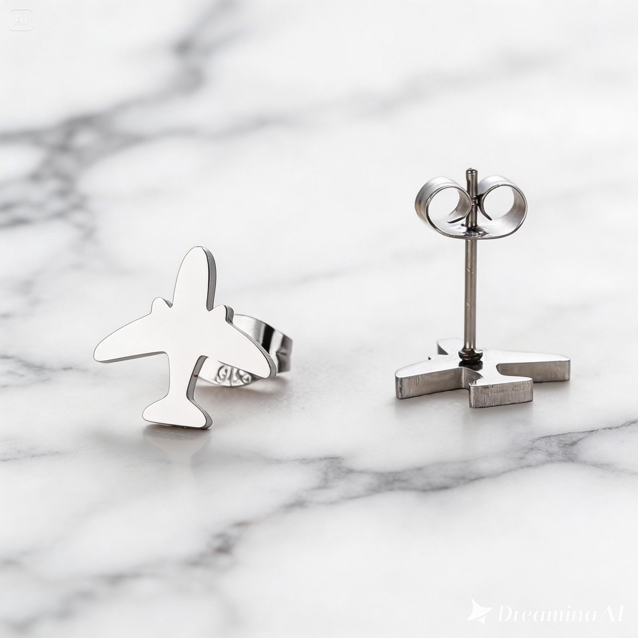 The Plane Stud Earrings