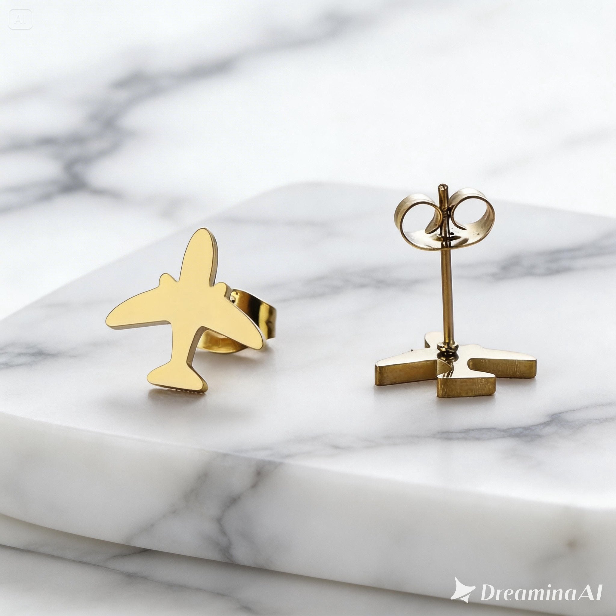 The Plane Stud Earrings